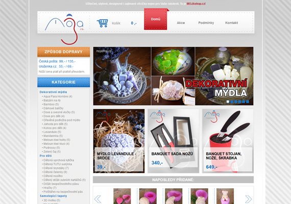2014 - Client: MojaCZ, Hradec Králové / E-shop <a href='http://www.mojashop.cz' target='_blank'>www.mojashop.cz</a>
